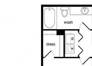 A2 floorplan at Stonegate Apartments in Las Vegas